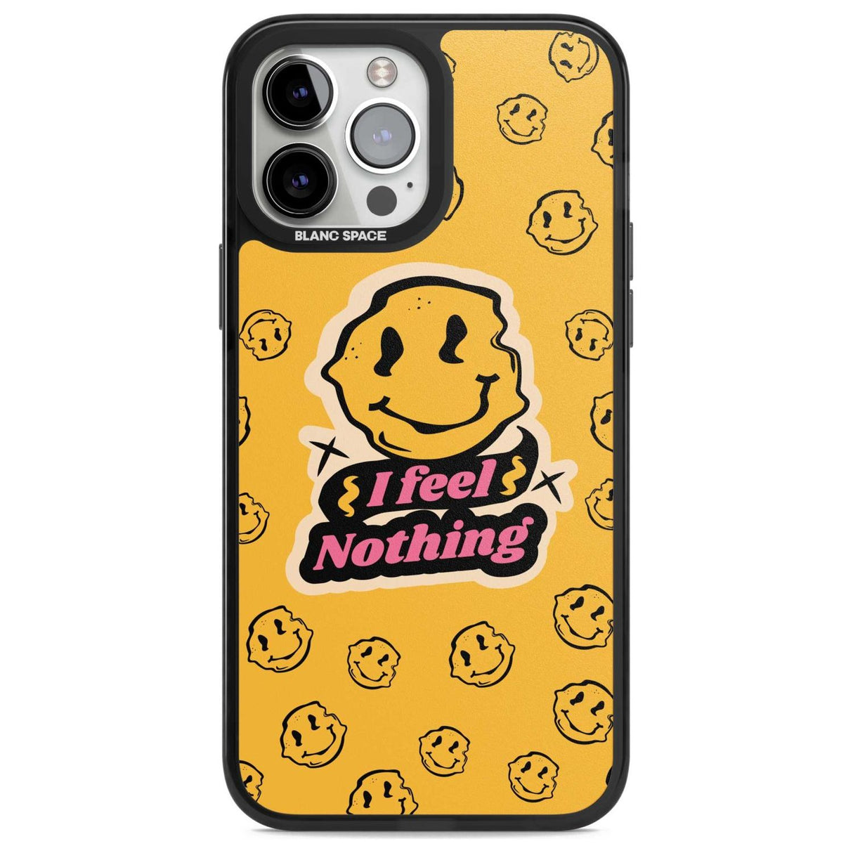 I feel nothing Phone Case iPhone 13 Pro Max / Magsafe Black Impact Case Blanc Space