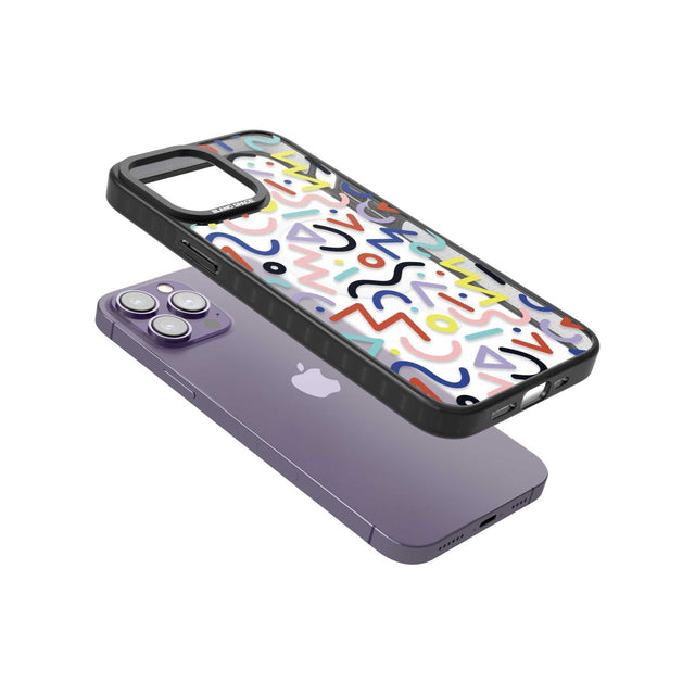 Colourful Squiggles Memphis Retro Pattern Design Phone Case iPhone 15 Pro Max / Black Impact Case,iPhone 15 Plus / Black Impact Case,iPhone 15 Pro / Black Impact Case,iPhone 15 / Black Impact Case,iPhone 15 Pro Max / Impact Case,iPhone 15 Plus / Impact Case,iPhone 15 Pro / Impact Case,iPhone 15 / Impact Case,iPhone 15 Pro Max / Magsafe Black Impact Case,iPhone 15 Plus / Magsafe Black Impact Case,iPhone 15 Pro / Magsafe Black Impact Case,iPhone 15 / Magsafe Black Impact Case,iPhone 14 Pro Max / Black Impact 