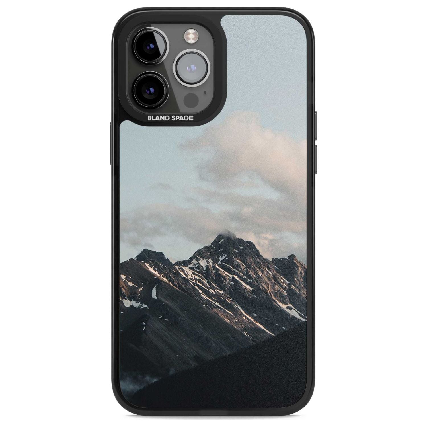 Mountain Range Phone Case iPhone 13 Pro Max / Magsafe Black Impact Case Blanc Space