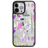 Black Magic Pattern Phone Case iPhone 13 Pro Max / Magsafe Black Impact Case Blanc Space