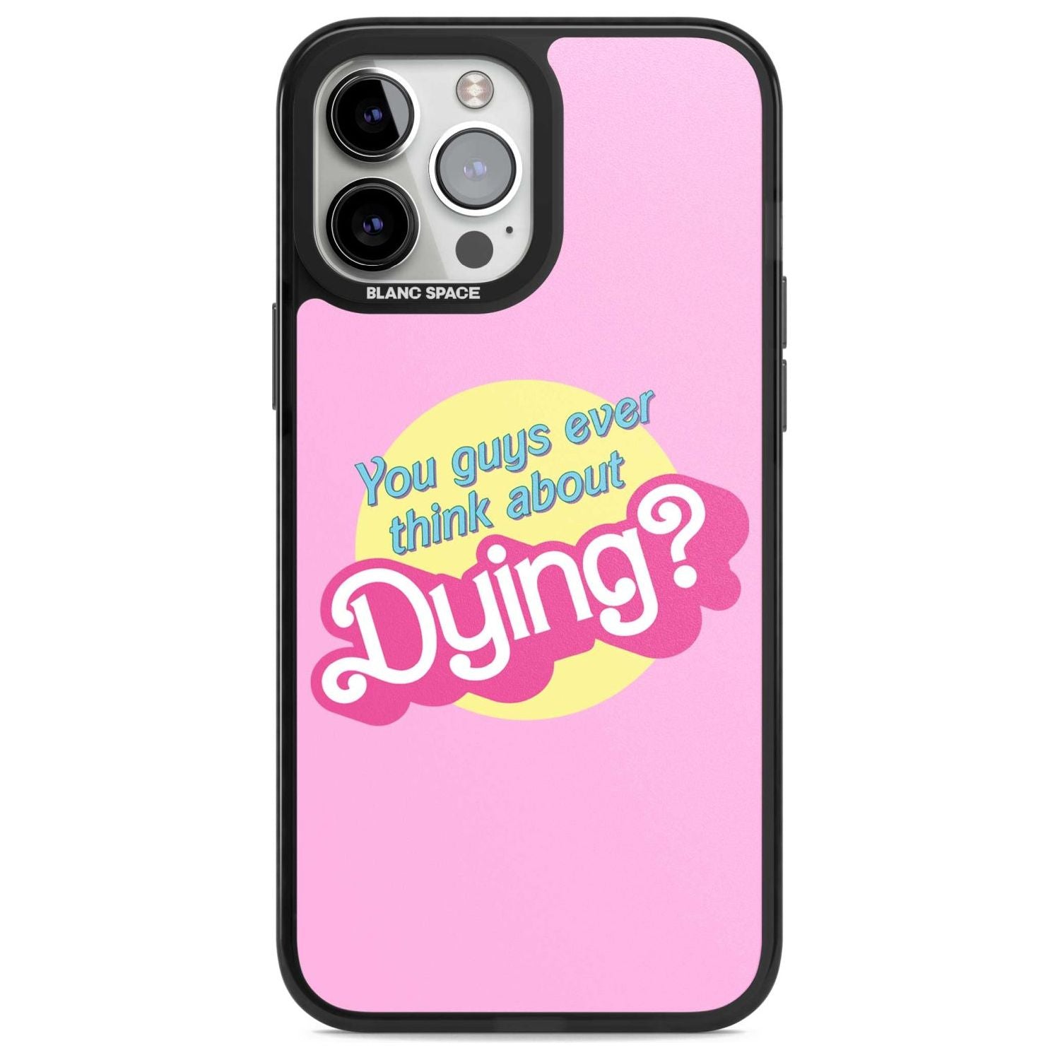 Ever Think About Dying? Phone Case iPhone 13 Pro Max / Magsafe Black Impact Case Blanc Space