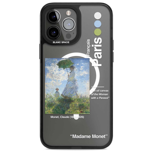 Madame Monet and Her Son Phone Case iPhone 13 Pro Max / Magsafe Black Impact Case Blanc Space