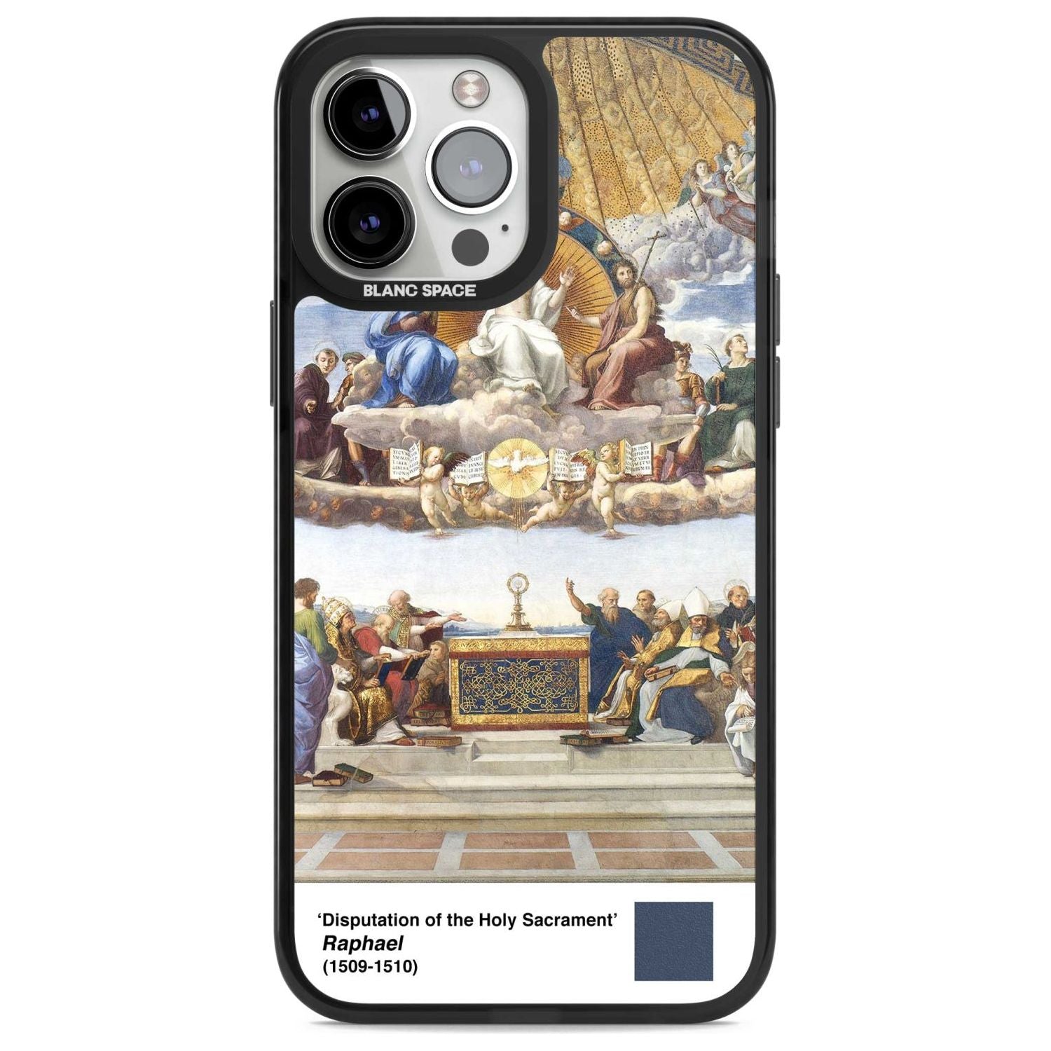 Disputation of the Holy Sacrament Phone Case iPhone 13 Pro Max / Magsafe Black Impact Case Blanc Space
