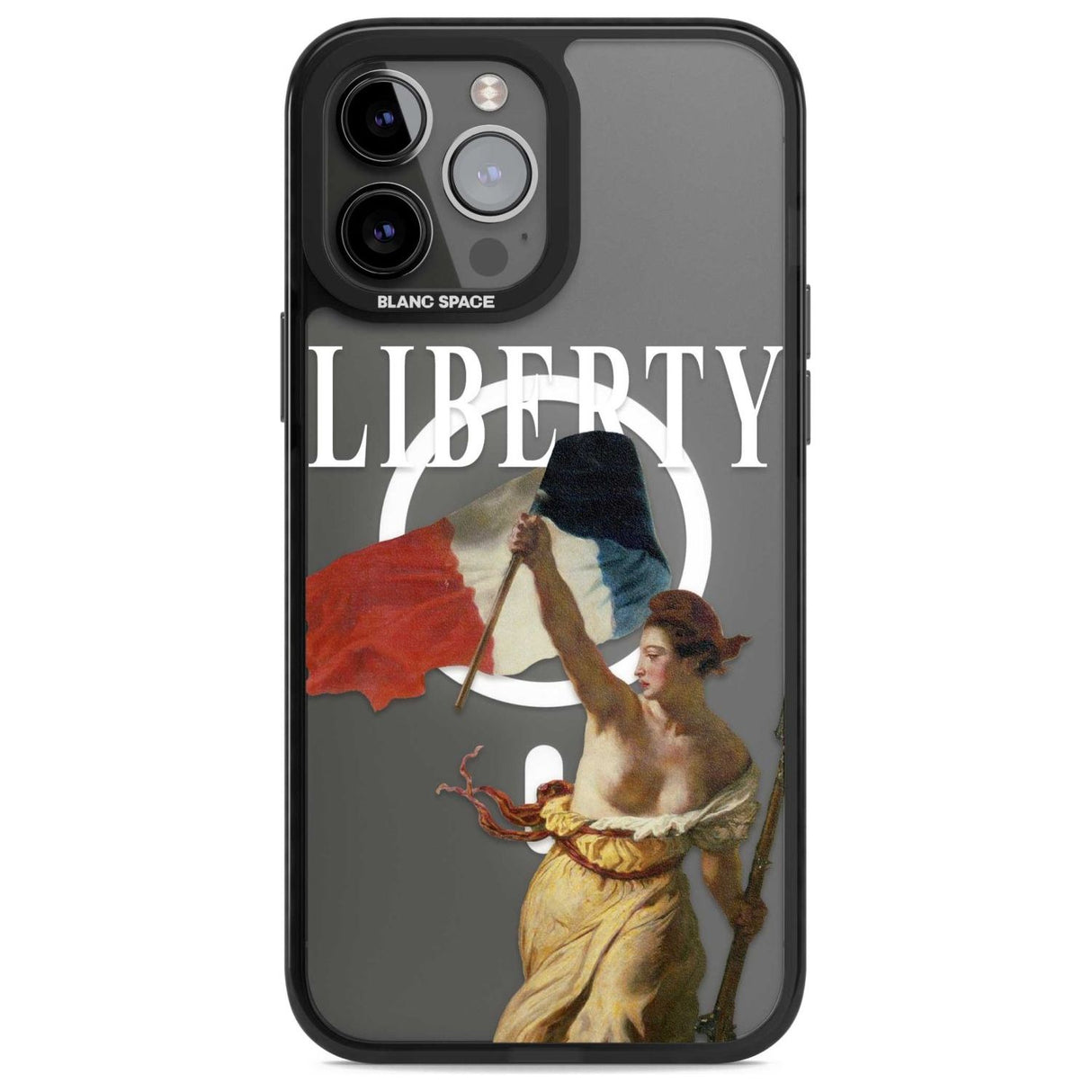 Liberty Phone Case iPhone 13 Pro Max / Magsafe Black Impact Case Blanc Space