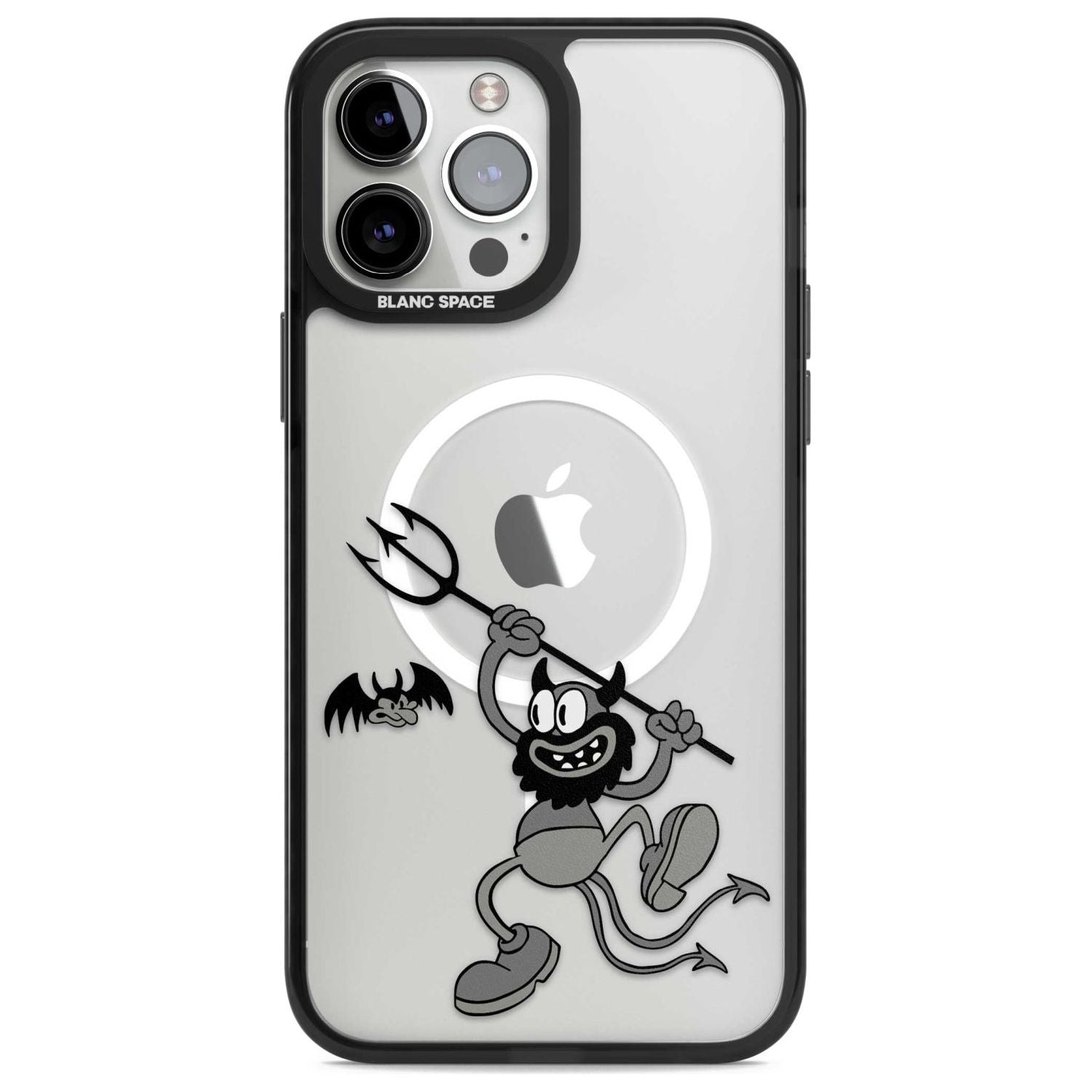 Dancing Devil Phone Case iPhone 13 Pro Max / Magsafe Black Impact Case Blanc Space