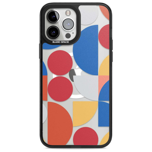 Abstract Colourful Mix Phone Case iPhone 13 Pro Max / Magsafe Black Impact Case Blanc Space