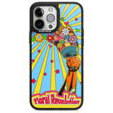 Floral Revolution Phone Case iPhone 13 Pro Max / Magsafe Black Impact Case Blanc Space