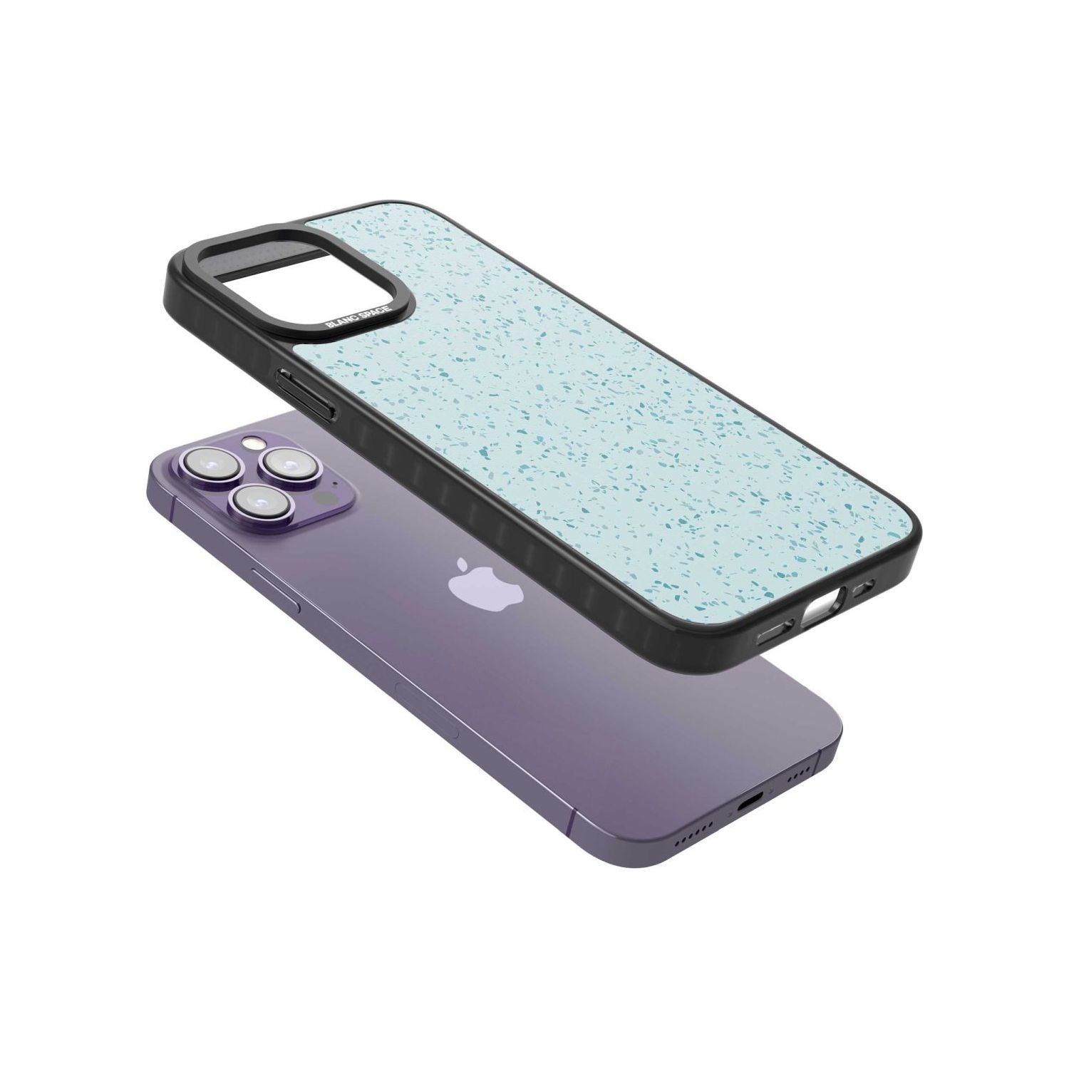 Light Blue Terrazzo Pattern