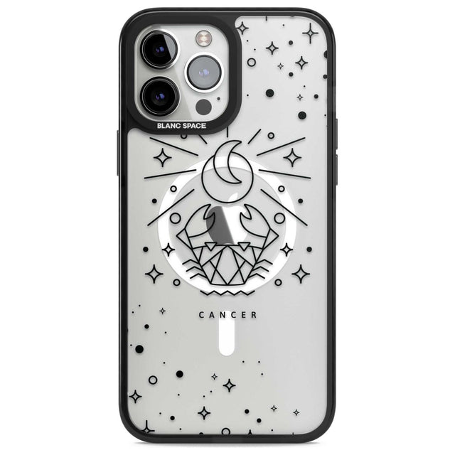 Cancer Emblem - Transparent Design Phone Case iPhone 13 Pro Max / Magsafe Black Impact Case Blanc Space