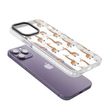 Cute Giraffe Pattern Clear