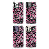 Green on Pink Leopard Print Pattern