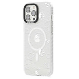 Cosmic Outer Space Design White on Clear