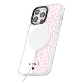 Personalised Pink & White Leopard Spots