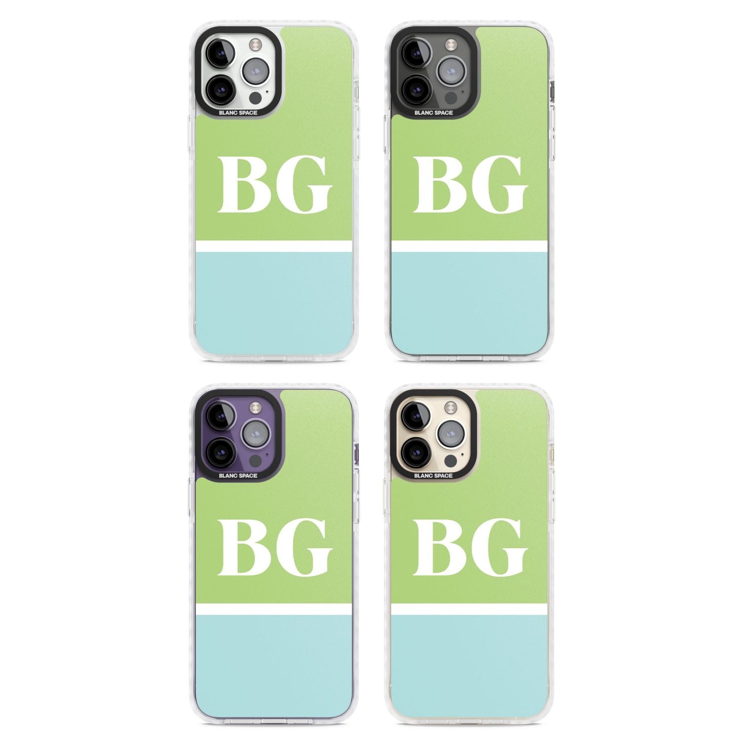 Personalised Colorblock: Green & Turquoise