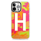 Personalised Bright Neon Camo Solid Monogram