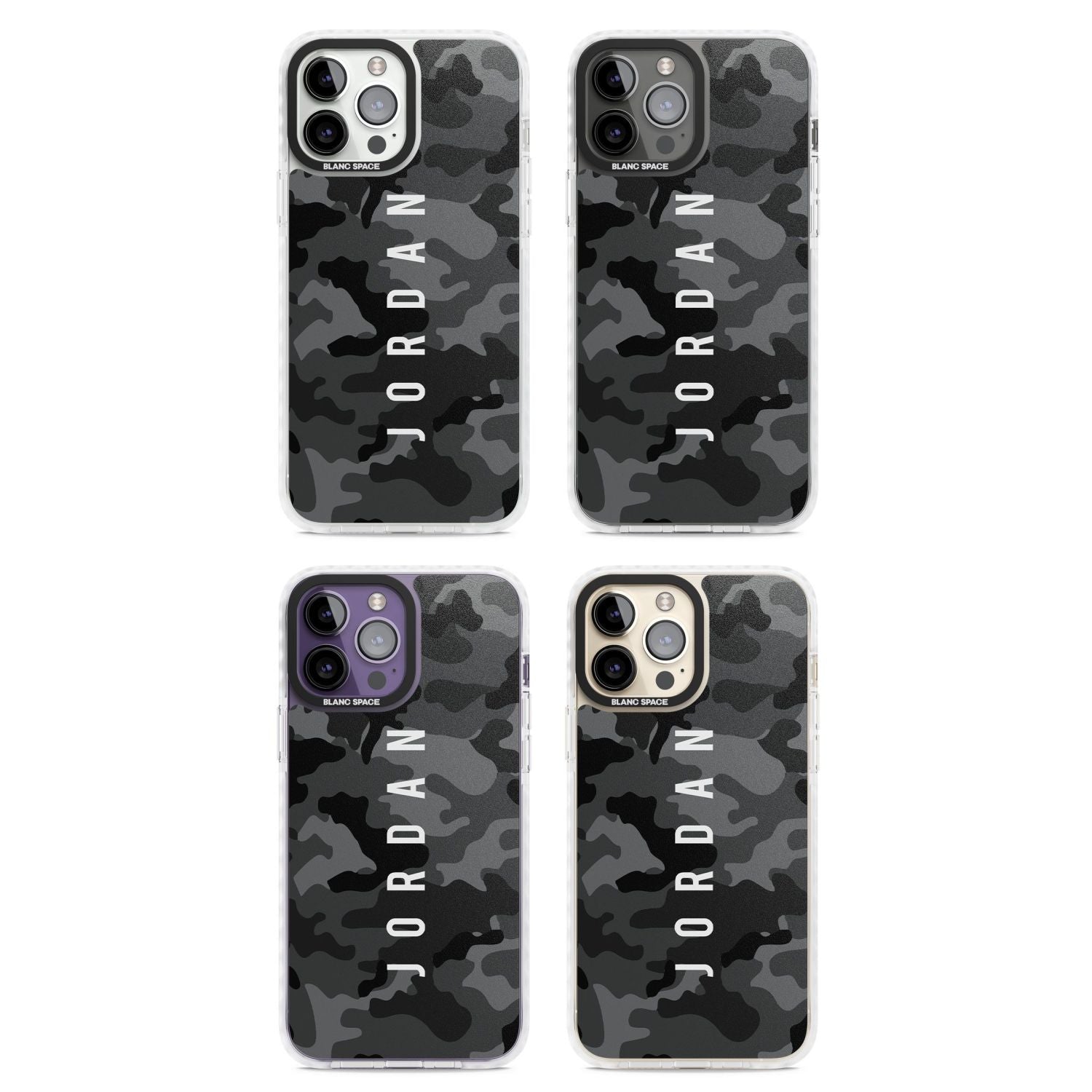 Personalised Black Camouflage Name