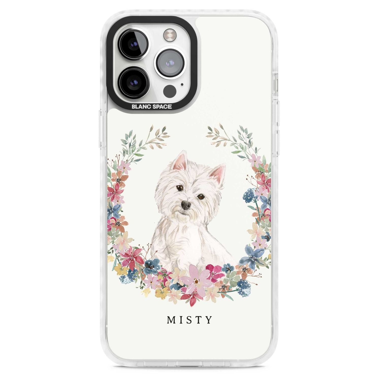 Personalised Westie Watercolour Dog Portrait
