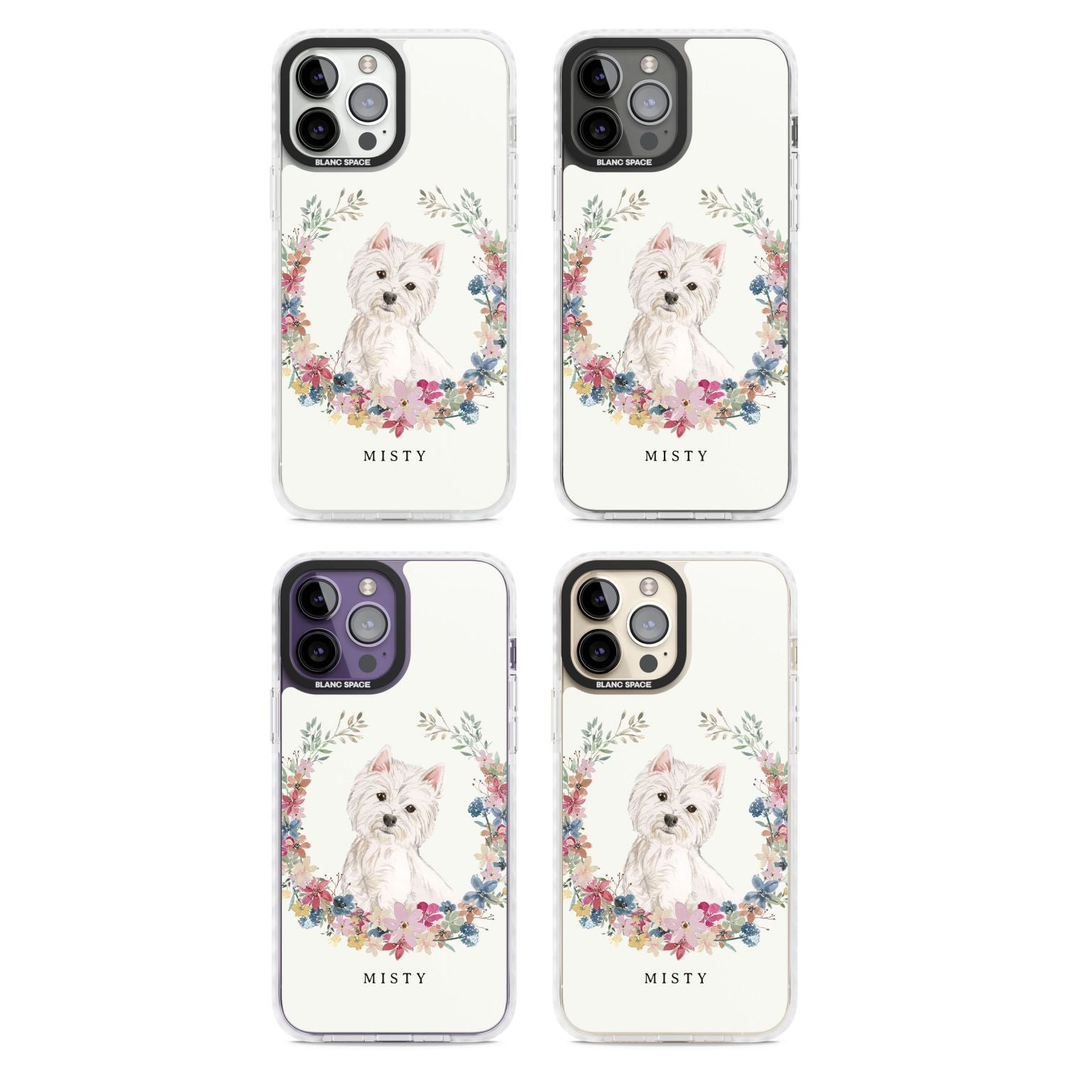 Personalised Westie Watercolour Dog Portrait