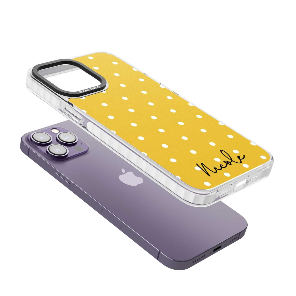 Personalised Yellow Polka Dot