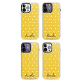 Personalised Yellow Polka Dot