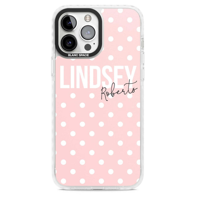 Personalised Pink Polka