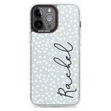 Personalised Vertical Cursive & Dots