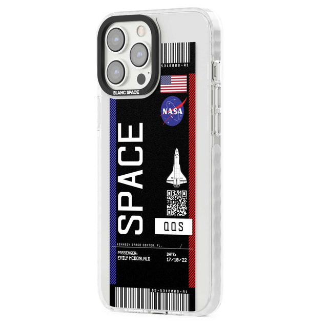 Personalised NASA Boarding Pass (Dark)