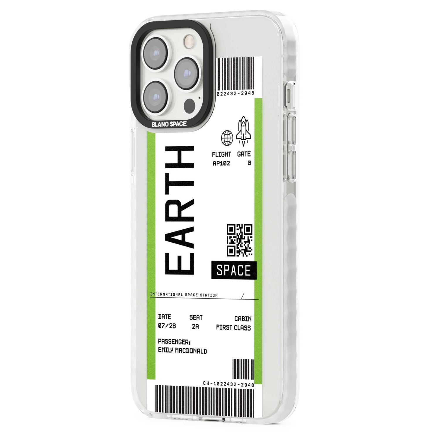 Personalised Earth Space Travel Ticket