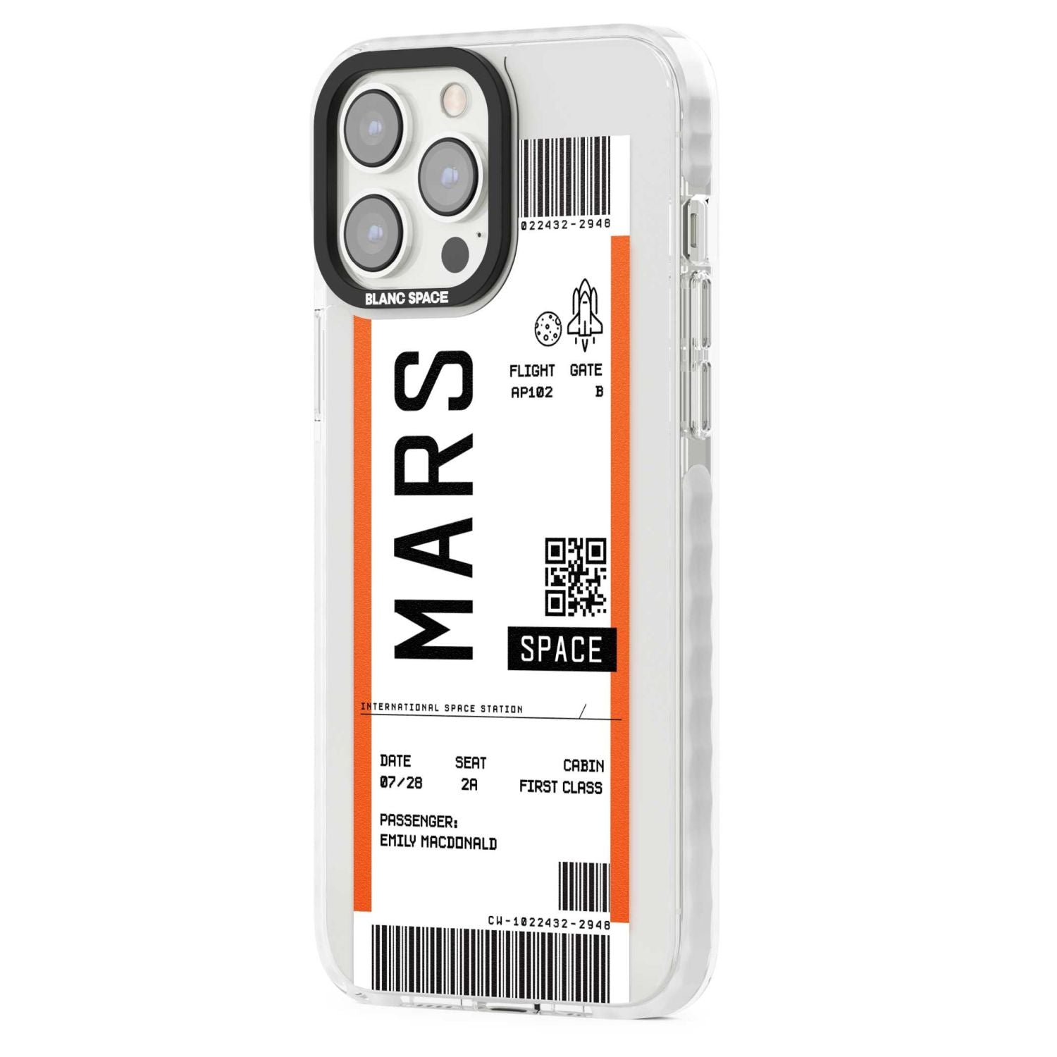 Personalised Mars Space Travel Ticket