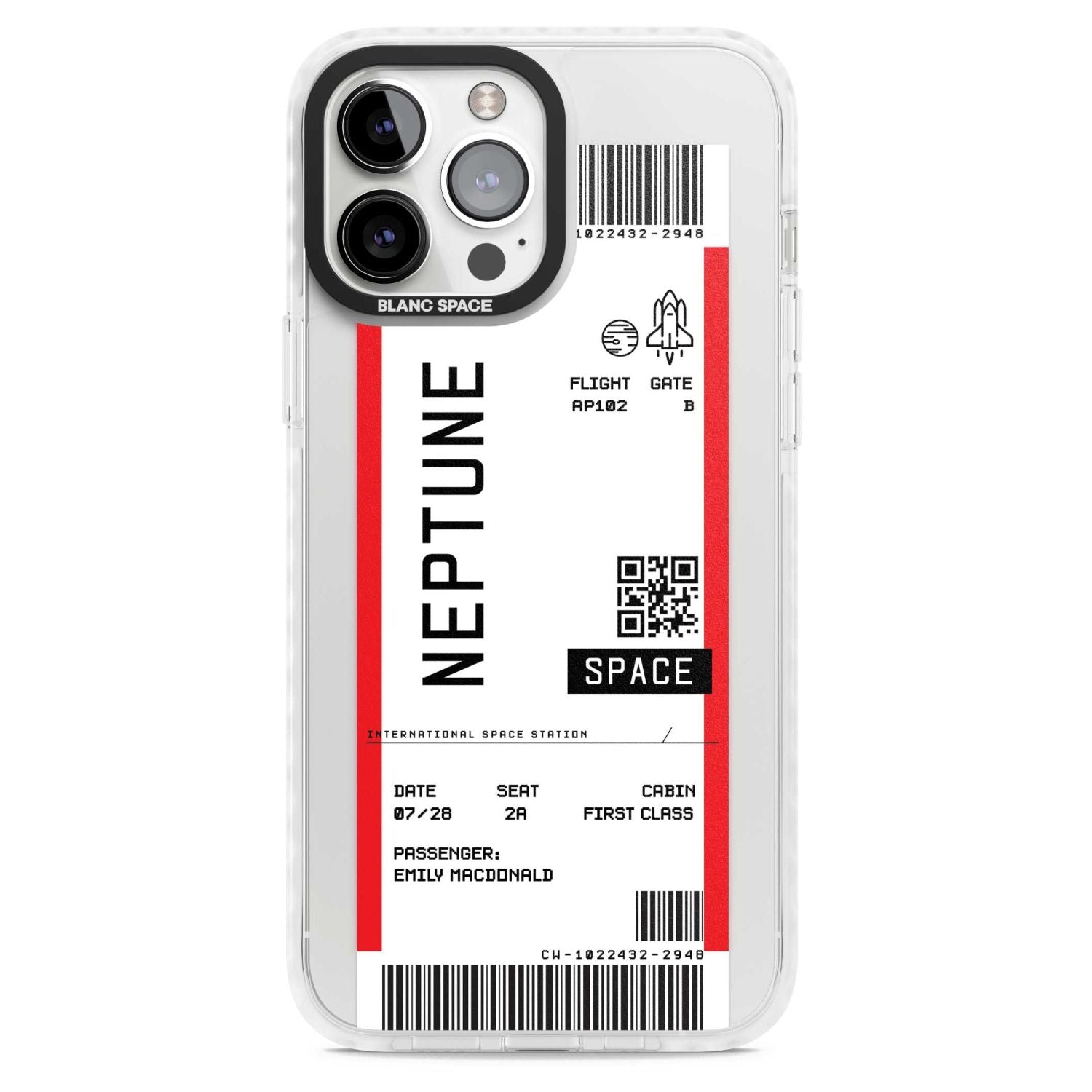 Personalised Neptune Travel Ticket
