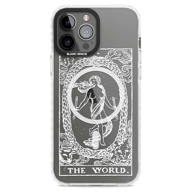 Personalised The World Tarot Card - White Transparent