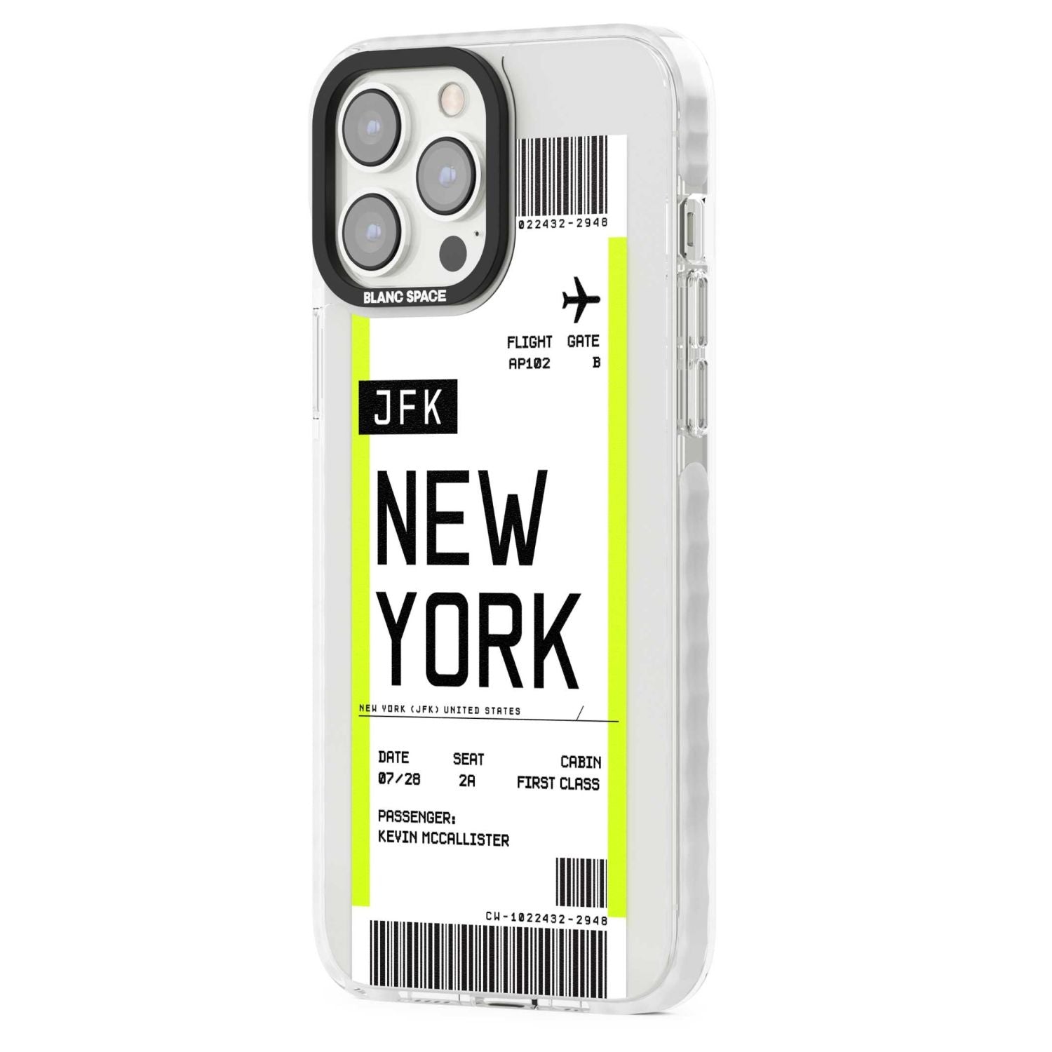 Personalised New York Boarding Pass