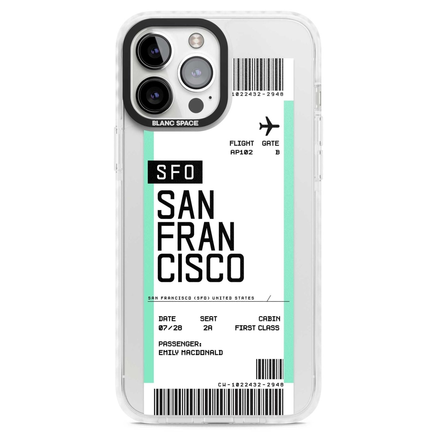 Personalised San Francisco Boarding Pass