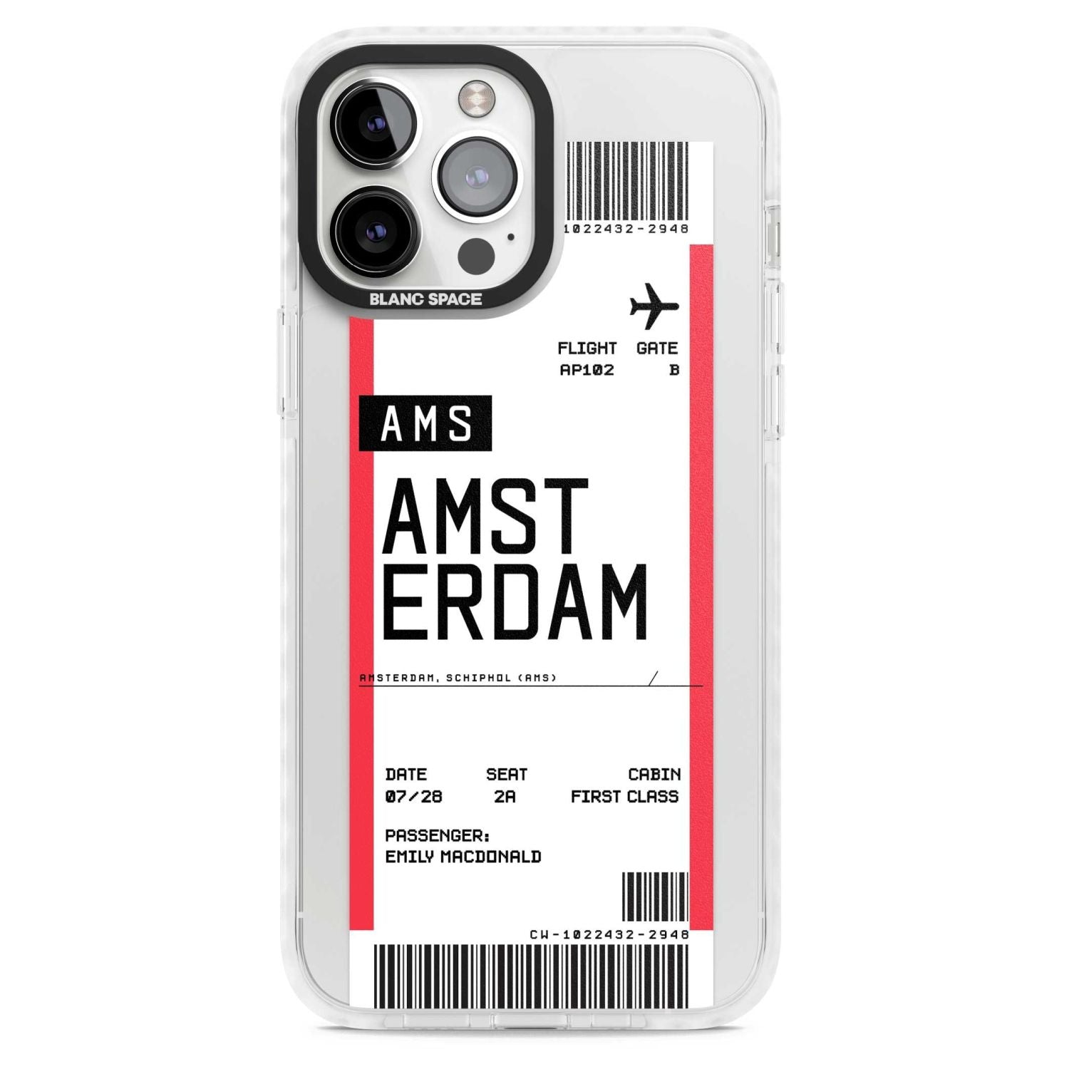 Personalised Amsterdam Boarding Pass