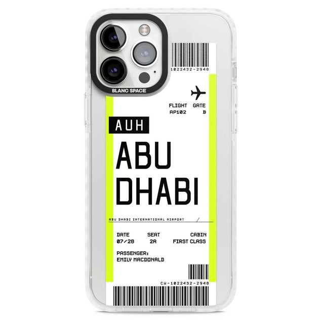 Personalised Abu Dhabi Boarding Pass
