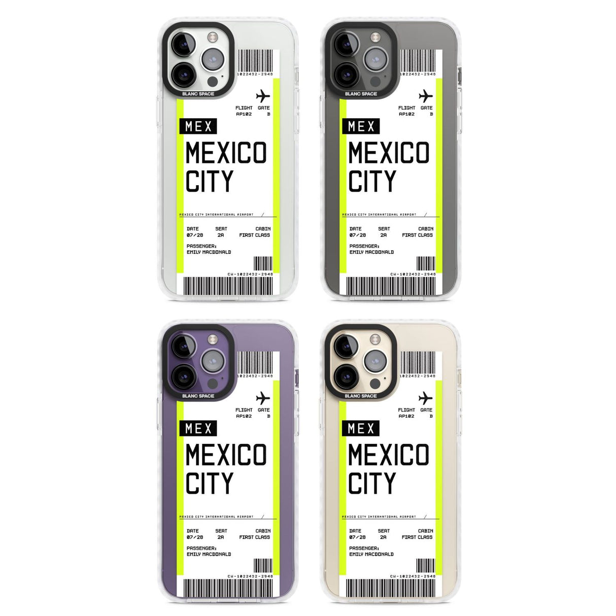 Personalised Mexico City Boarding Pass