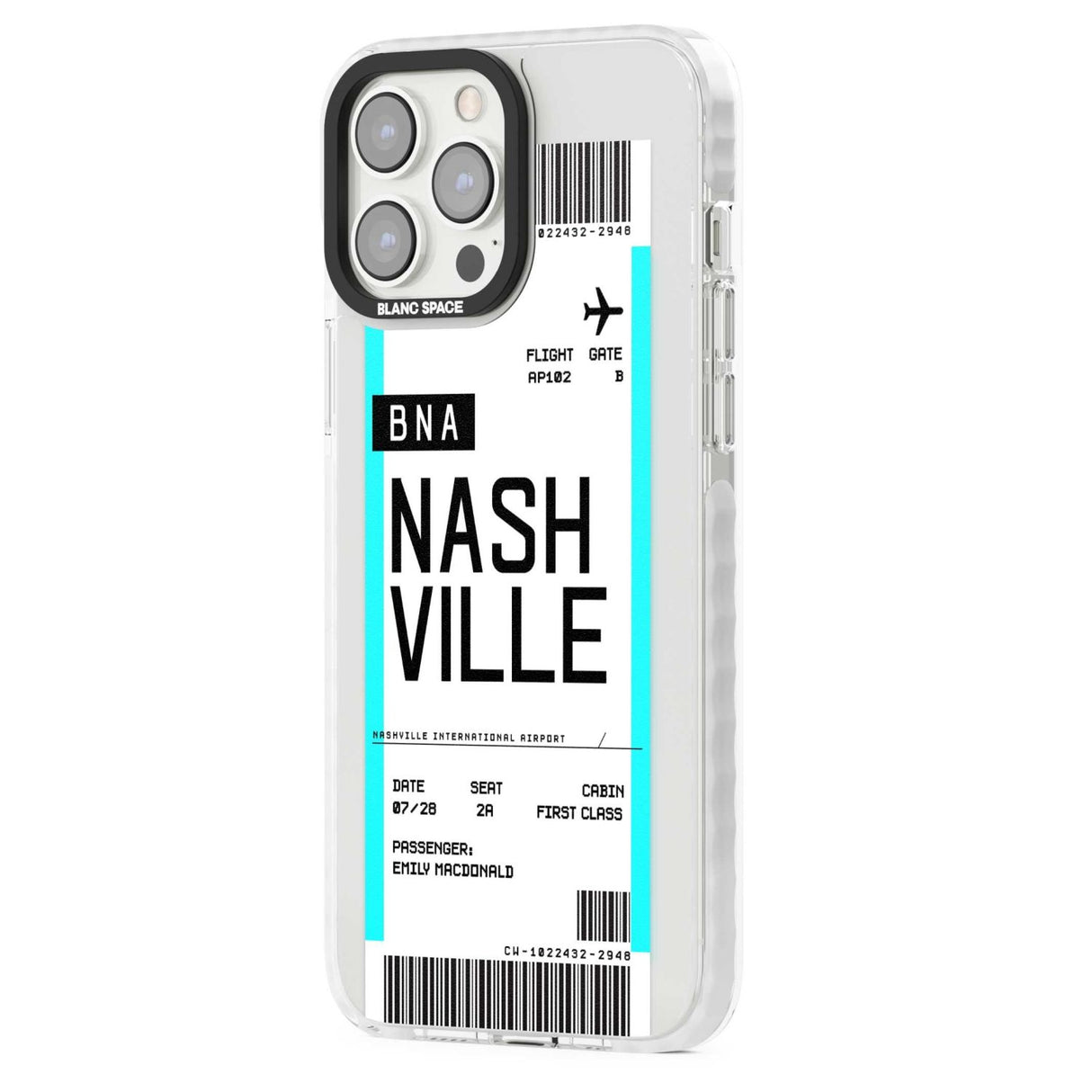 Personalised Nashville Boarding Pass