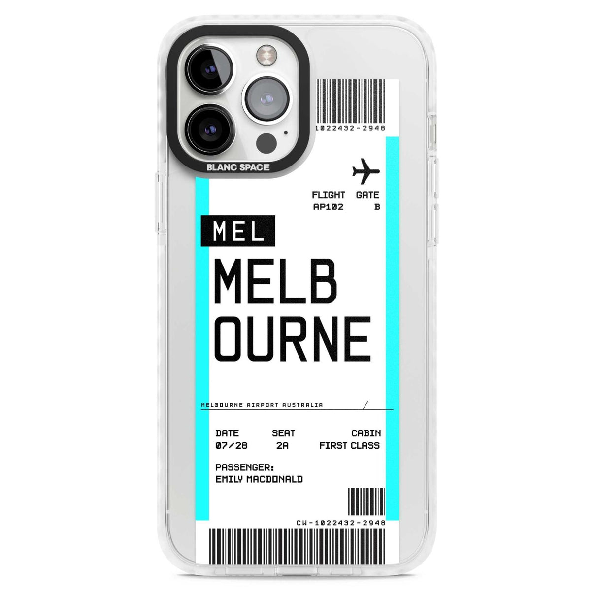 Personalised Melbourne Boarding Pass