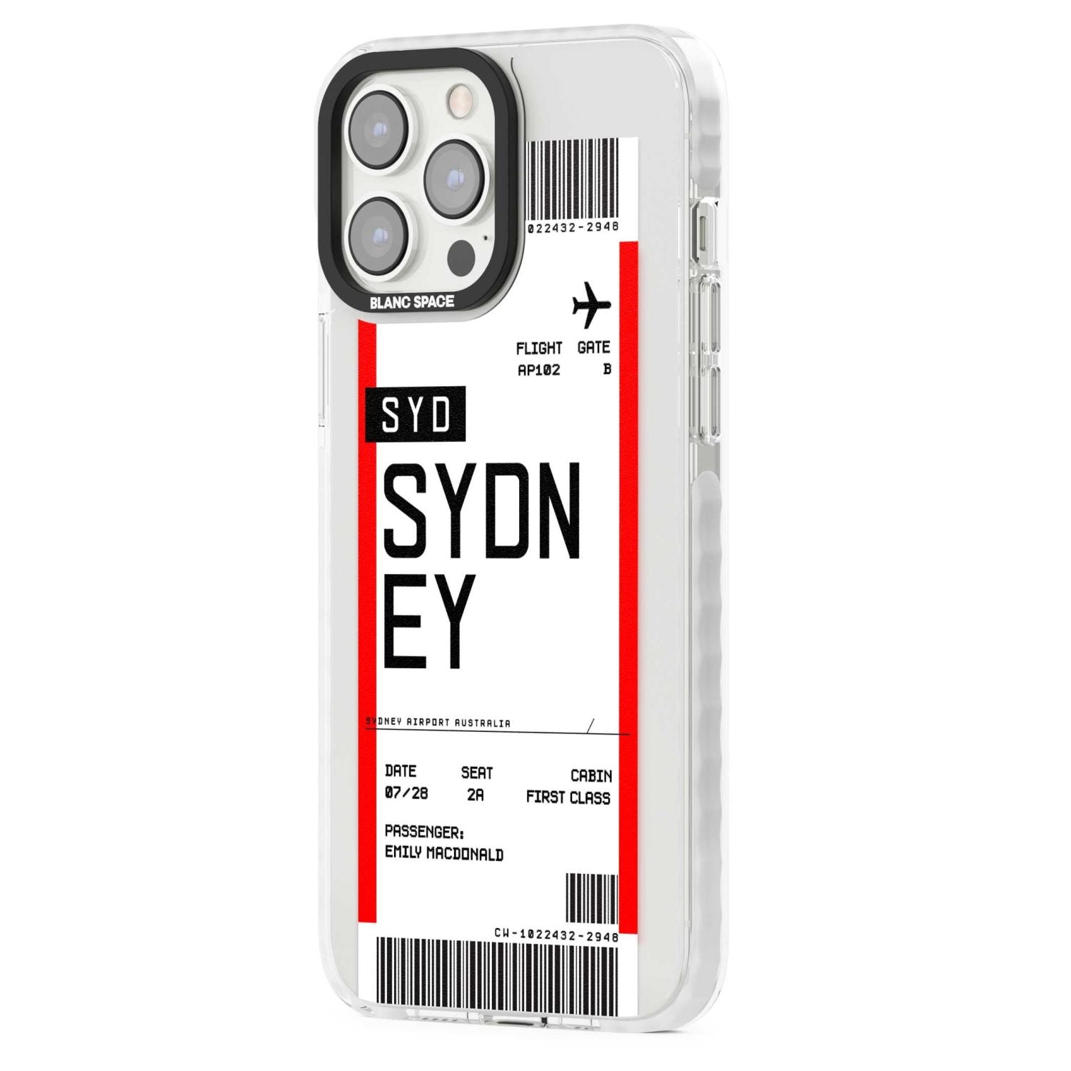 Personalised Sydney Boarding Pass