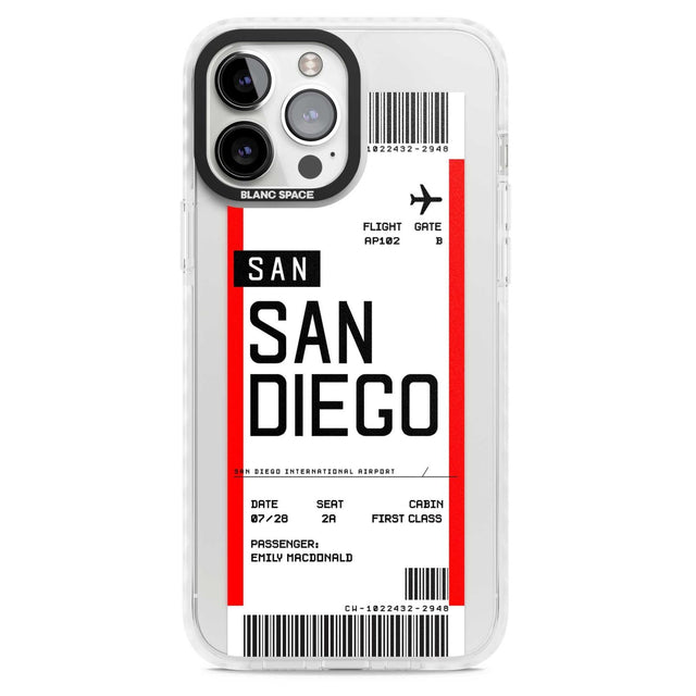 Personalised San Diego Boarding Pass