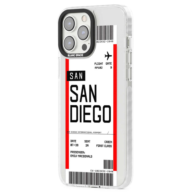 Personalised San Diego Boarding Pass