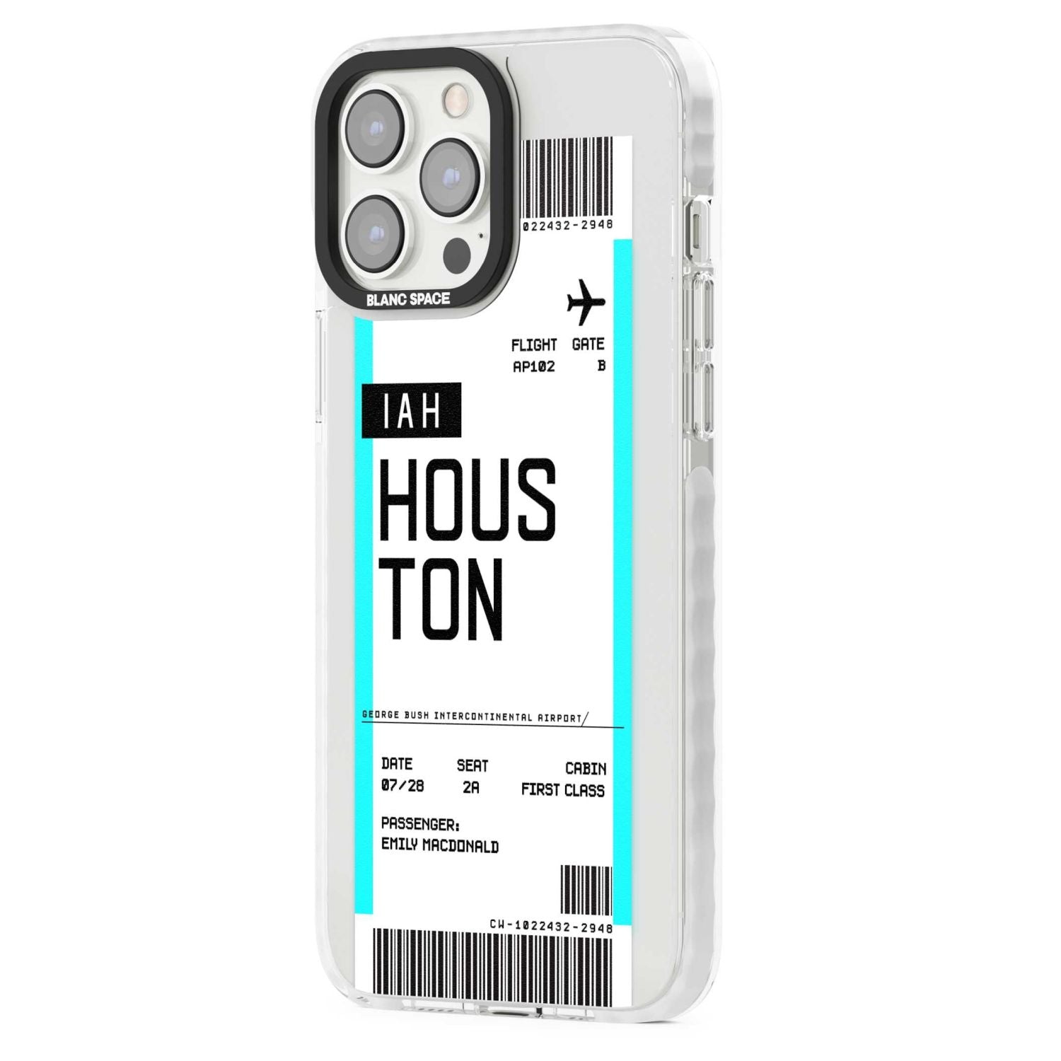 Personalised Houston Boarding Pass