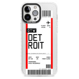 Personalised Detroit Boarding Pass