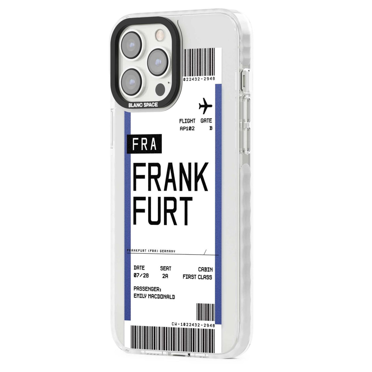 Personalised Frankfurt Boarding Pass