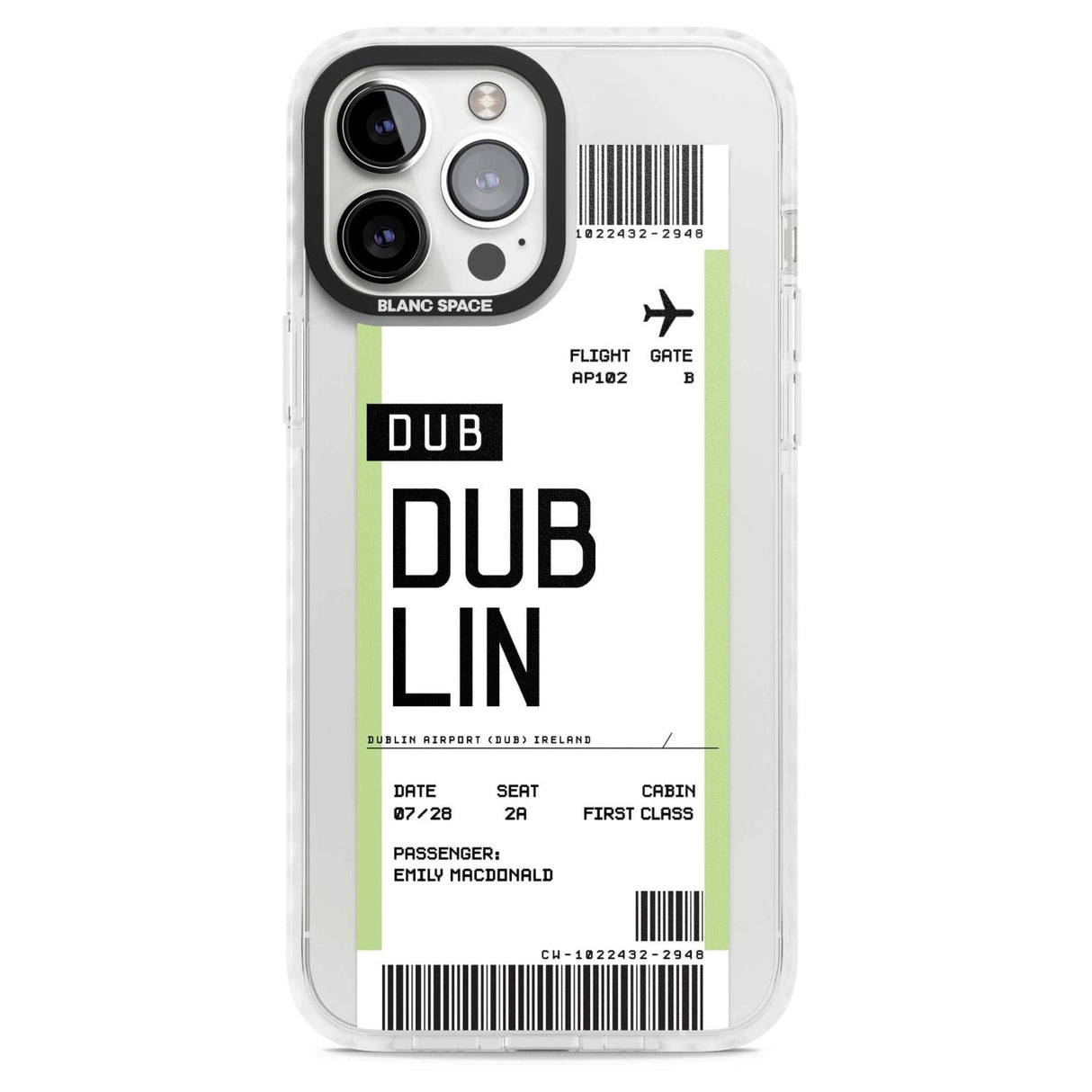 Personalised Dublin Boarding Pass