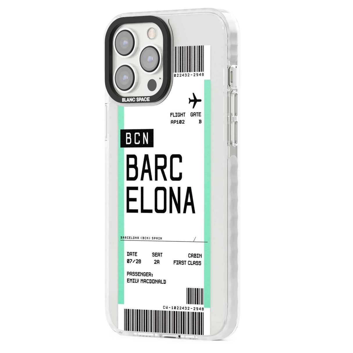 Personalised Barcelona Boarding Pass