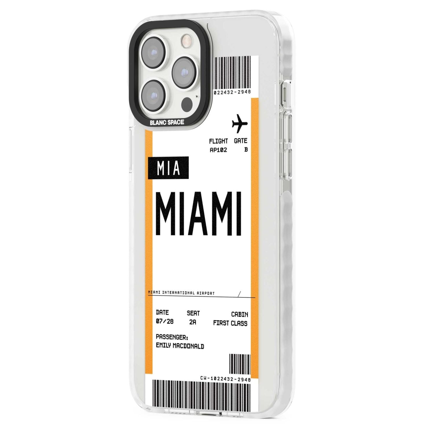 Personalised Miami Boarding Pass