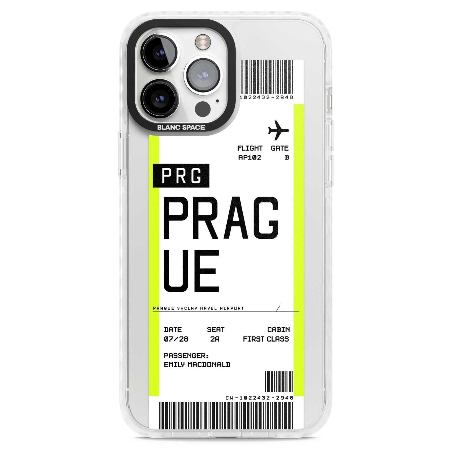 Personalised Prague Boarding Pass