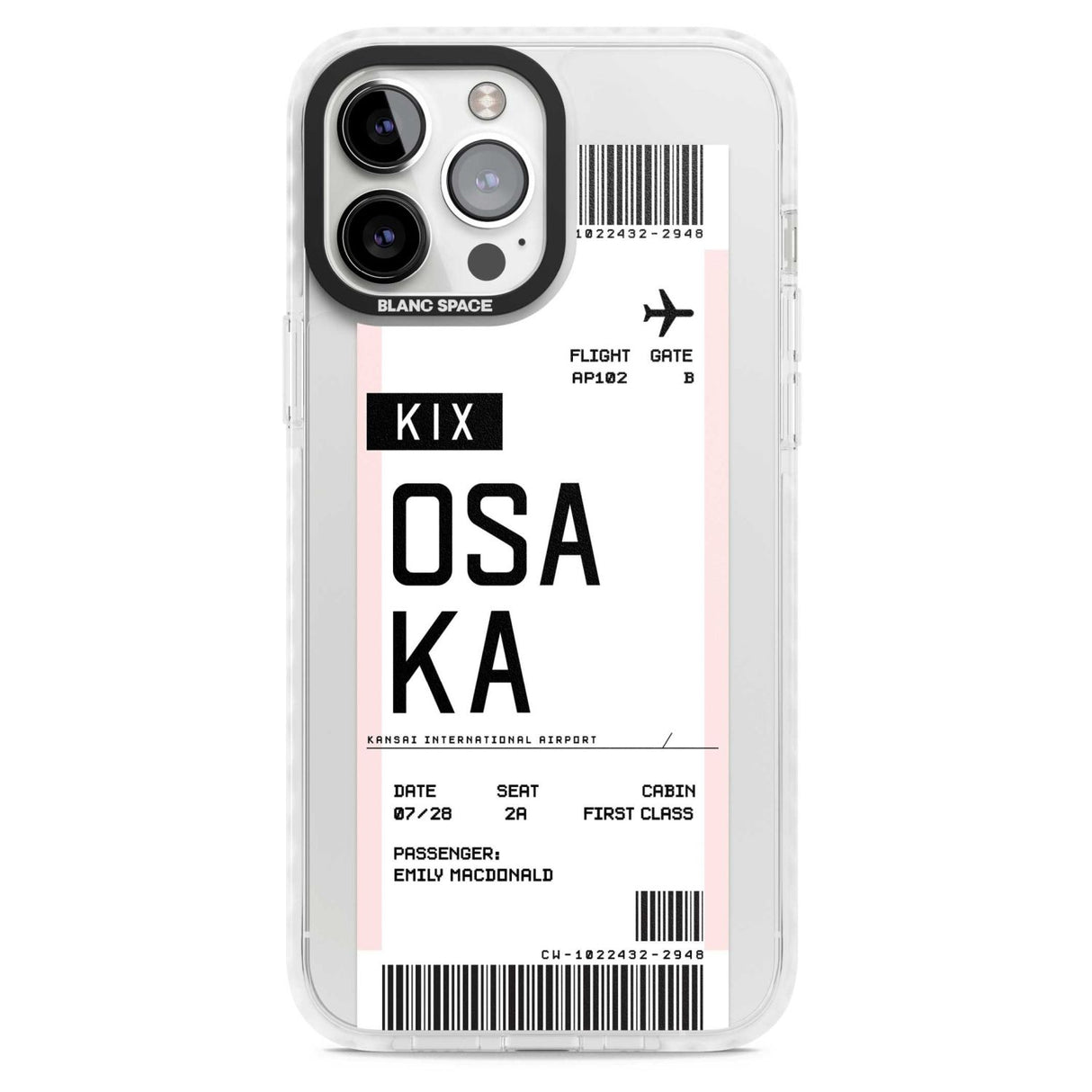 Personalised Osaka Boarding Pass