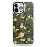 Forest Green Cat Camouflage Pattern